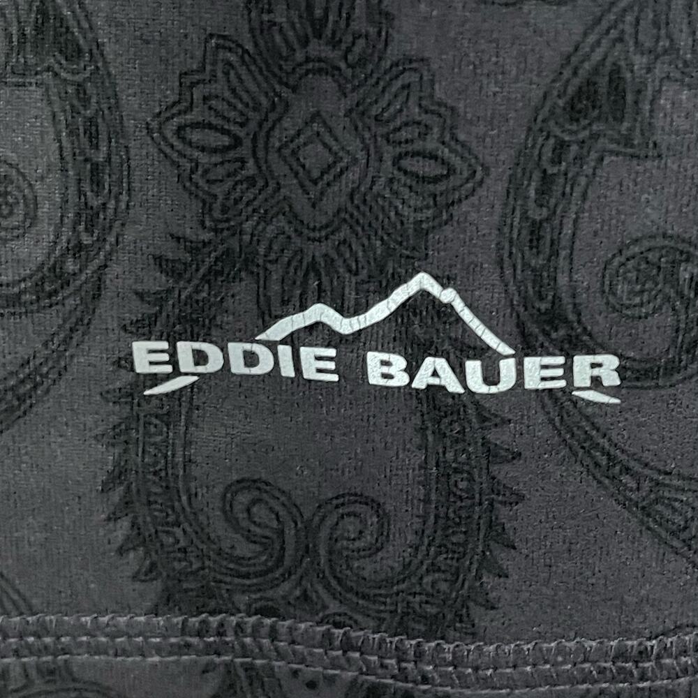 Eddie Bauer gray 1/4 zip pullover long sleeve ruched soft lightweight size M - Picture 6 of 7